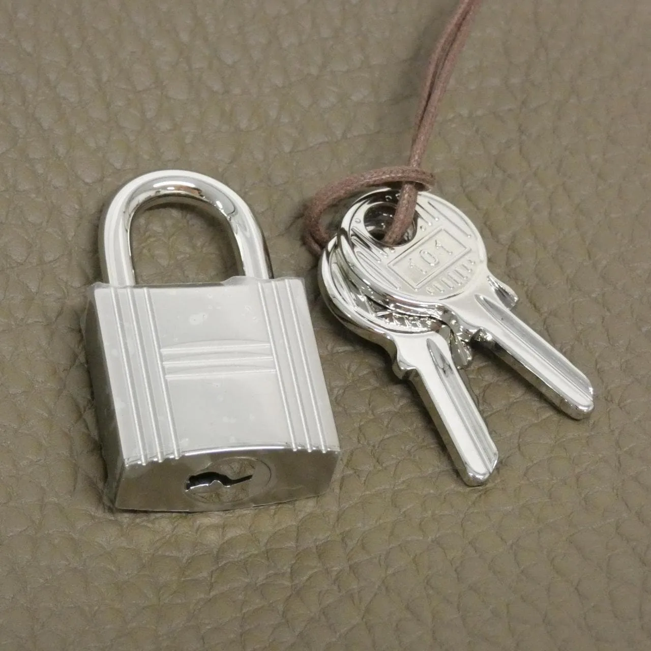 HERMES Picotin 056289CK Handbag Clemence Etoupe Clemence Leather Rank A - Thumbnail 3