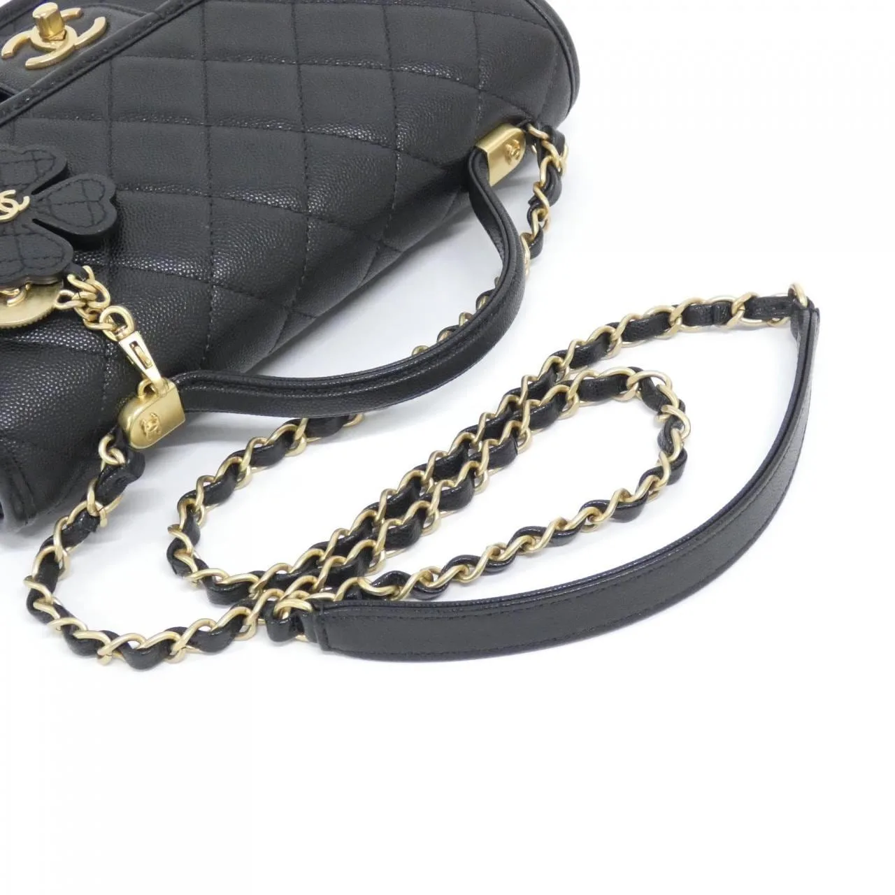 CHANEL Chanel 22 AS3653 Handbag Grained Calfskin Black Grained Calfskin Rank A - Thumbnail 5