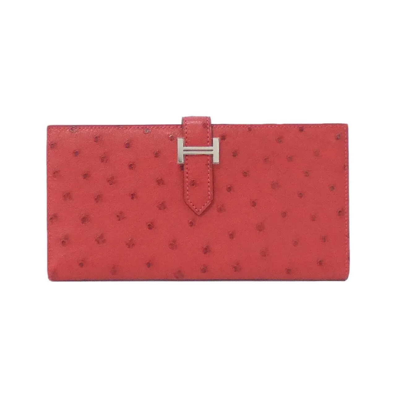 HERMES 044072CK Wallet Ostrich