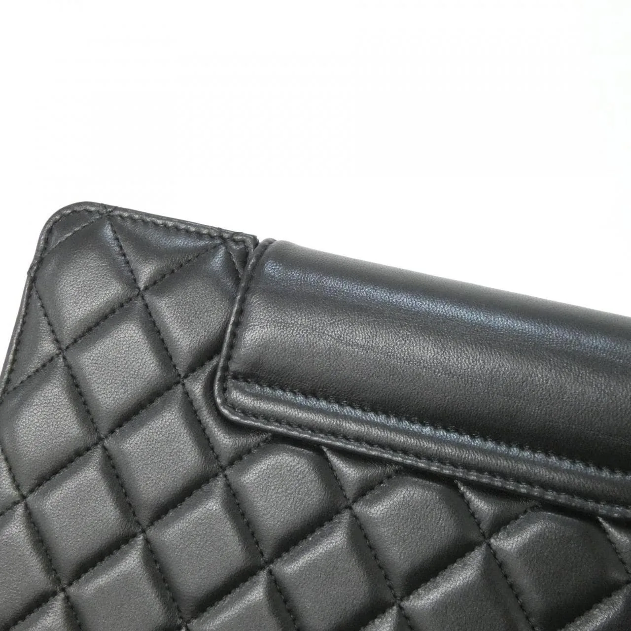 CHANEL Chanel 19 AP3634 Pouch Lambskin Black Lambskin Rank A - Thumbnail 5