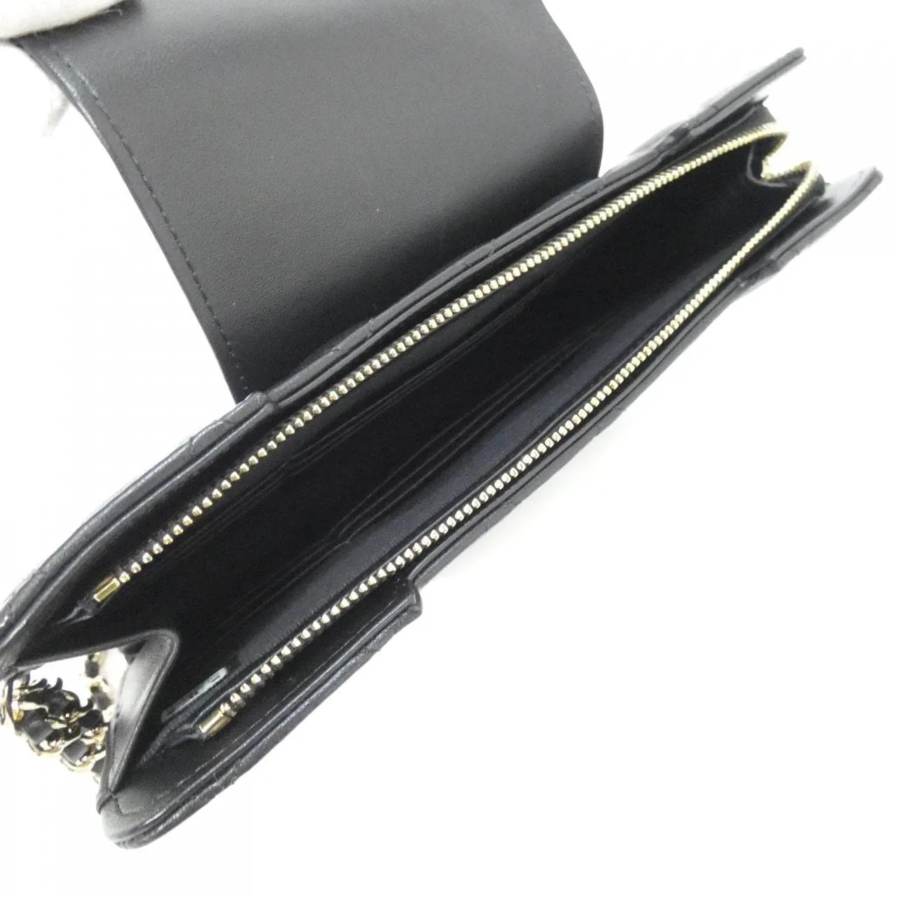 CHANEL Chanel 19 AP3634 Pouch Lambskin Black Lambskin Rank A - Thumbnail 7