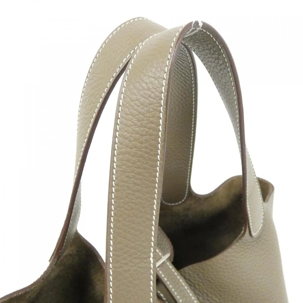 HERMES 060991CK Handbag Clemence Etoupe Clemence Leather - Thumbnail 5