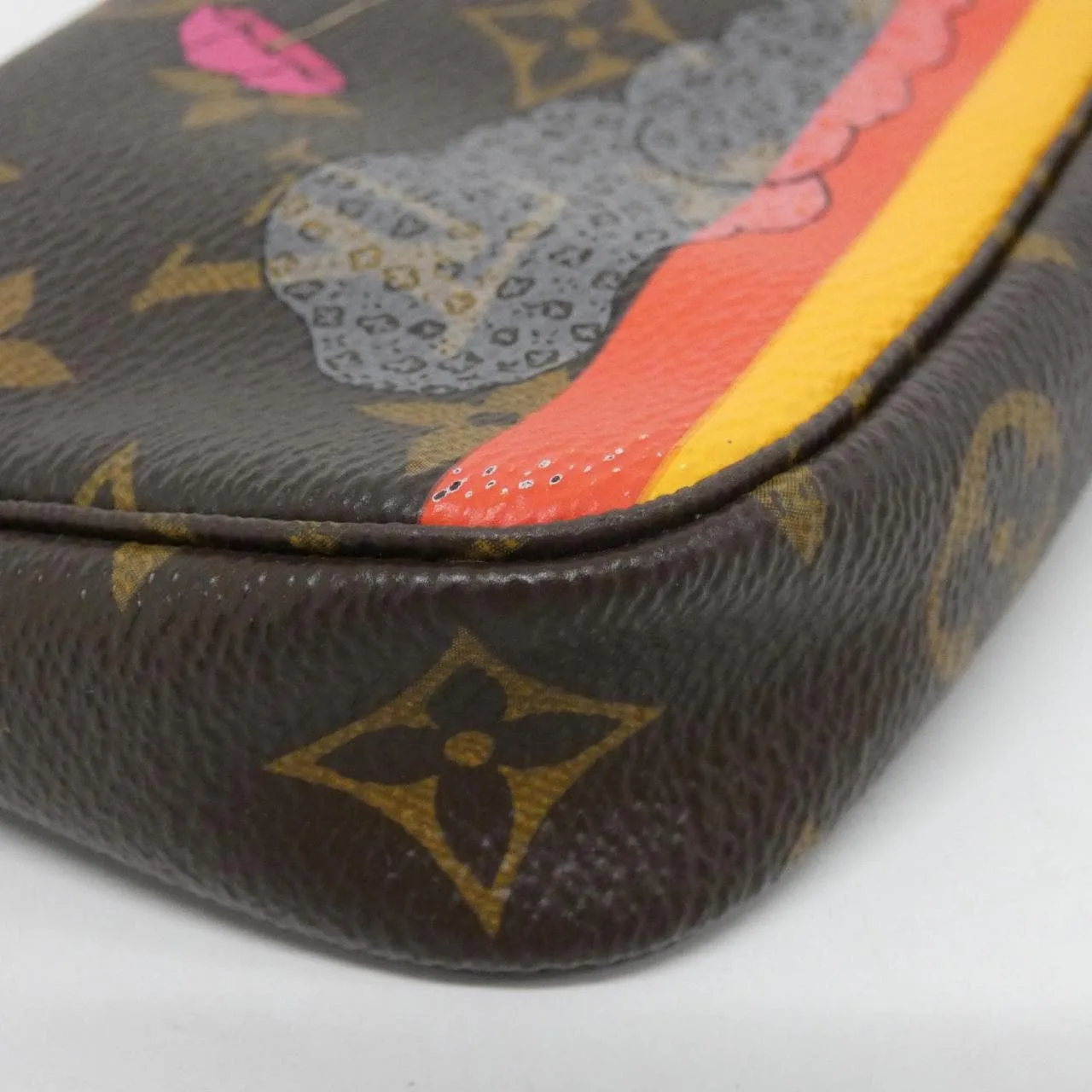 LOUIS VUITTON Pochette M41655 Pochette Monogram 黑色 Monogram 中古品A - 縮圖 3