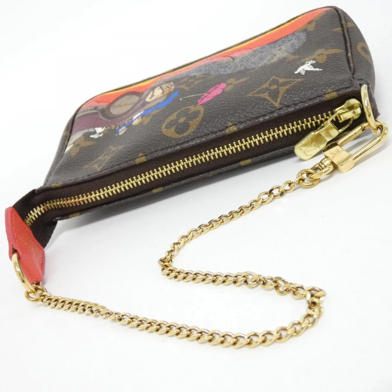 LOUIS VUITTON Pochette M41655 Pochette Monogram 黑色 Monogram 中古品A - 縮圖 5
