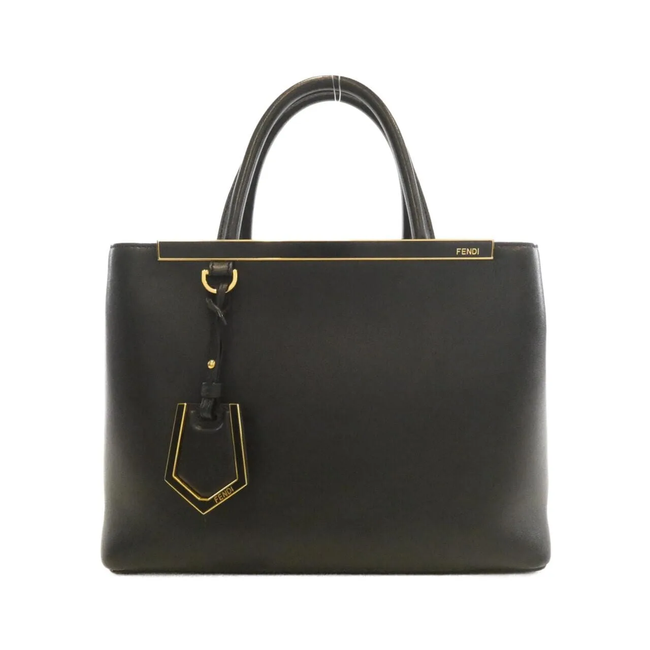 FENDI Sunshine Shopper 8BH253 3WL Handbag Black