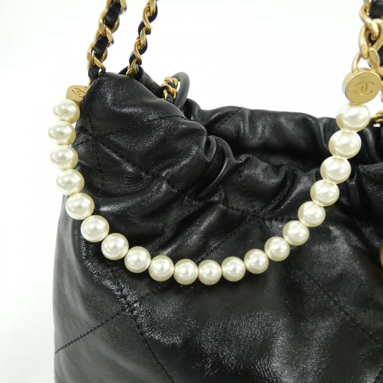 CHANEL Chanel 22 AS3980 Handbag Black Rank A - Thumbnail 5