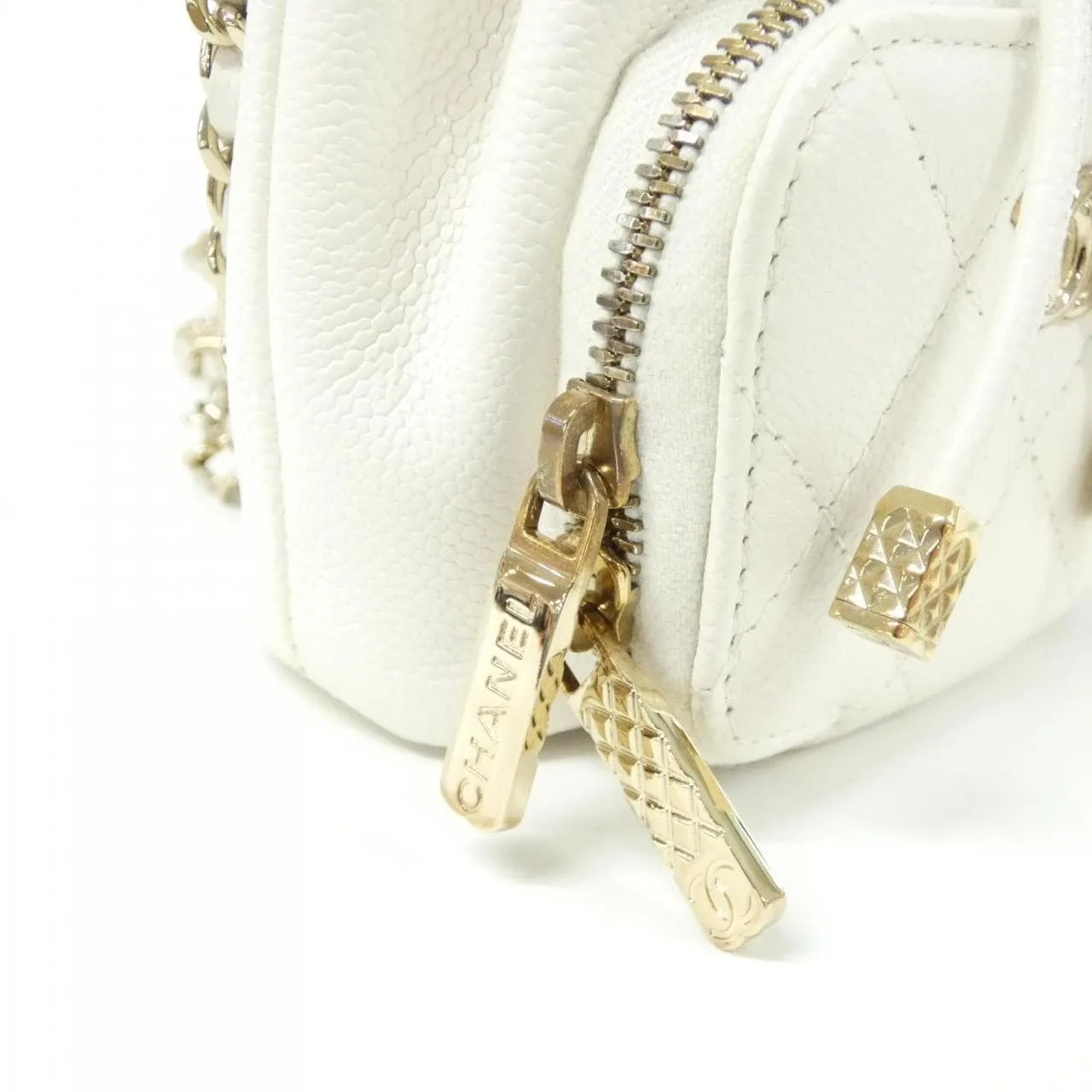 CHANEL Timeless Classic AP2913 Shoulder Grained Calfskin White Grained Calfskin Rank A - Thumbnail 4