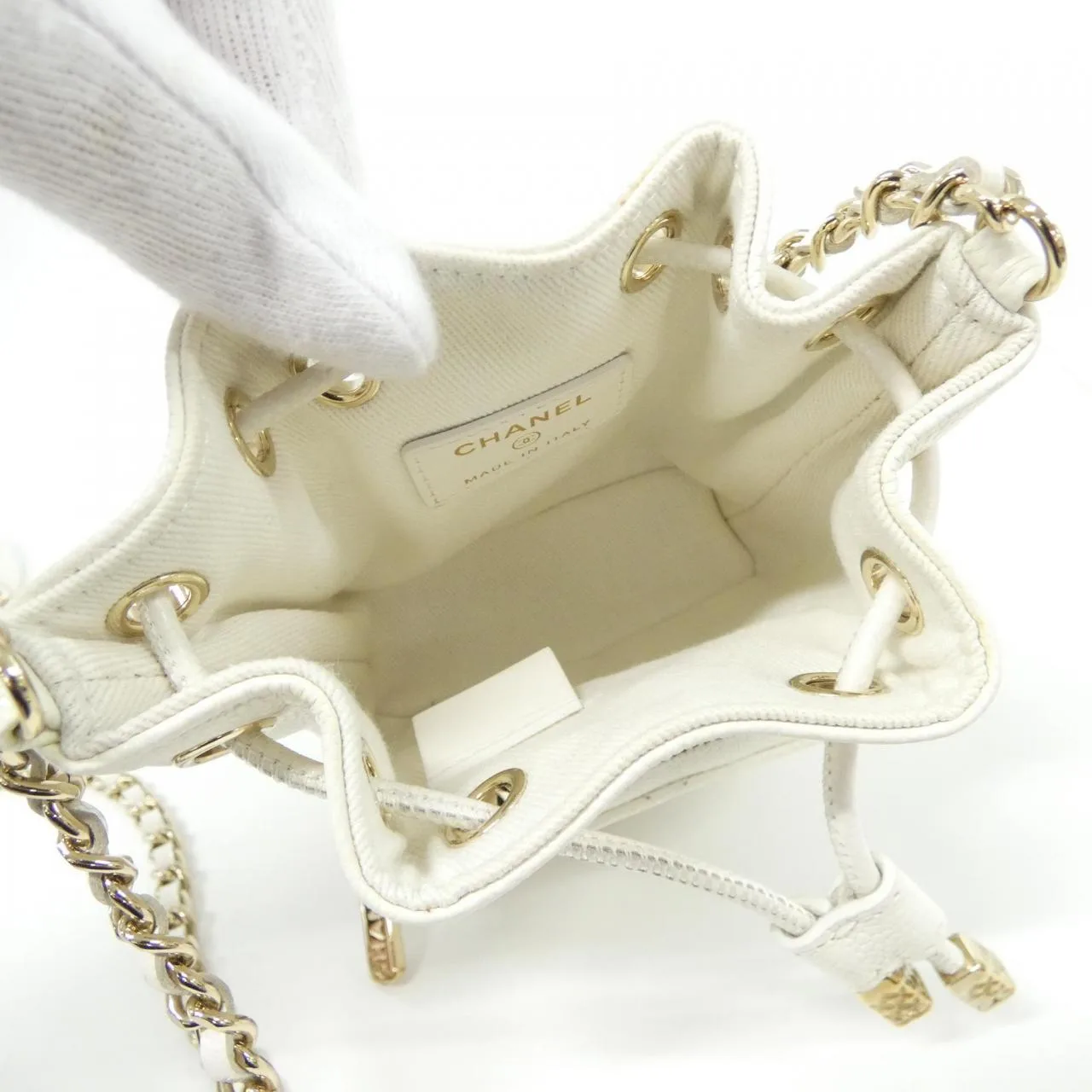 CHANEL Timeless Classic AP2913 Shoulder Grained Calfskin White Grained Calfskin Rank A - Thumbnail 7