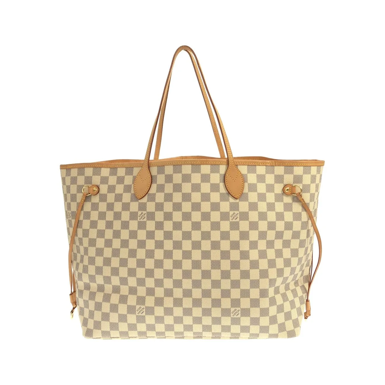 LOUIS VUITTON Neverfull N41604 Tote Damier 黑色 Damier 中古品A - 縮圖 2