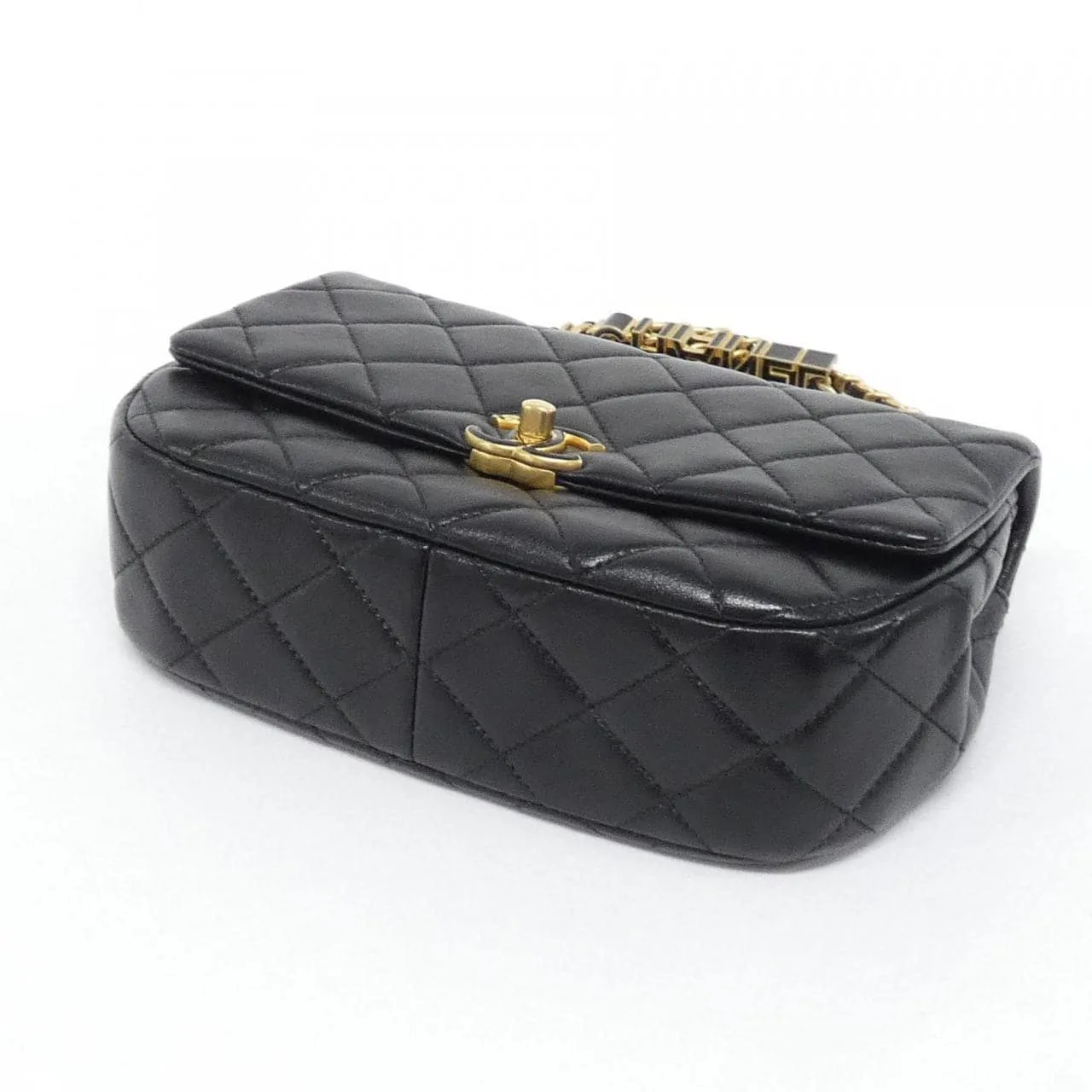 CHANEL AS4740 Shoulder Lambskin 黑色 羊皮 中古品A - 縮圖 3