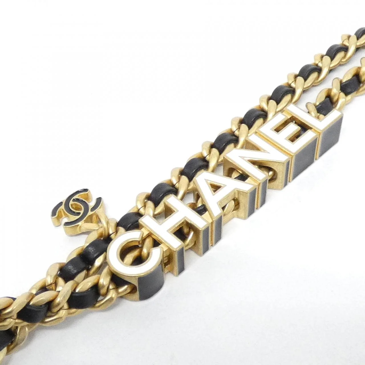 CHANEL AS4740 Shoulder Lambskin 黑色 羊皮 中古品A - 縮圖 4
