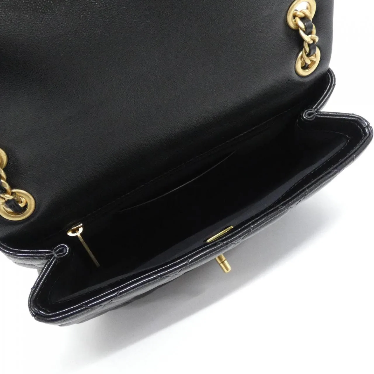 CHANEL AS4740 Shoulder Lambskin 黑色 羊皮 中古品A - 縮圖 5
