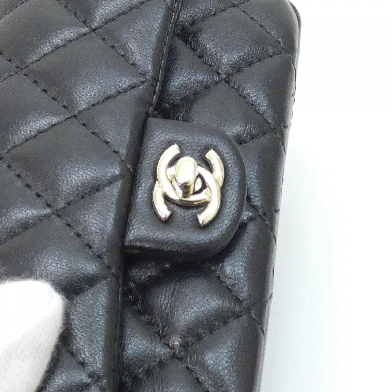 CHANEL AP4760 Key Case Lambskin Black Lambskin Rank A - Thumbnail 4
