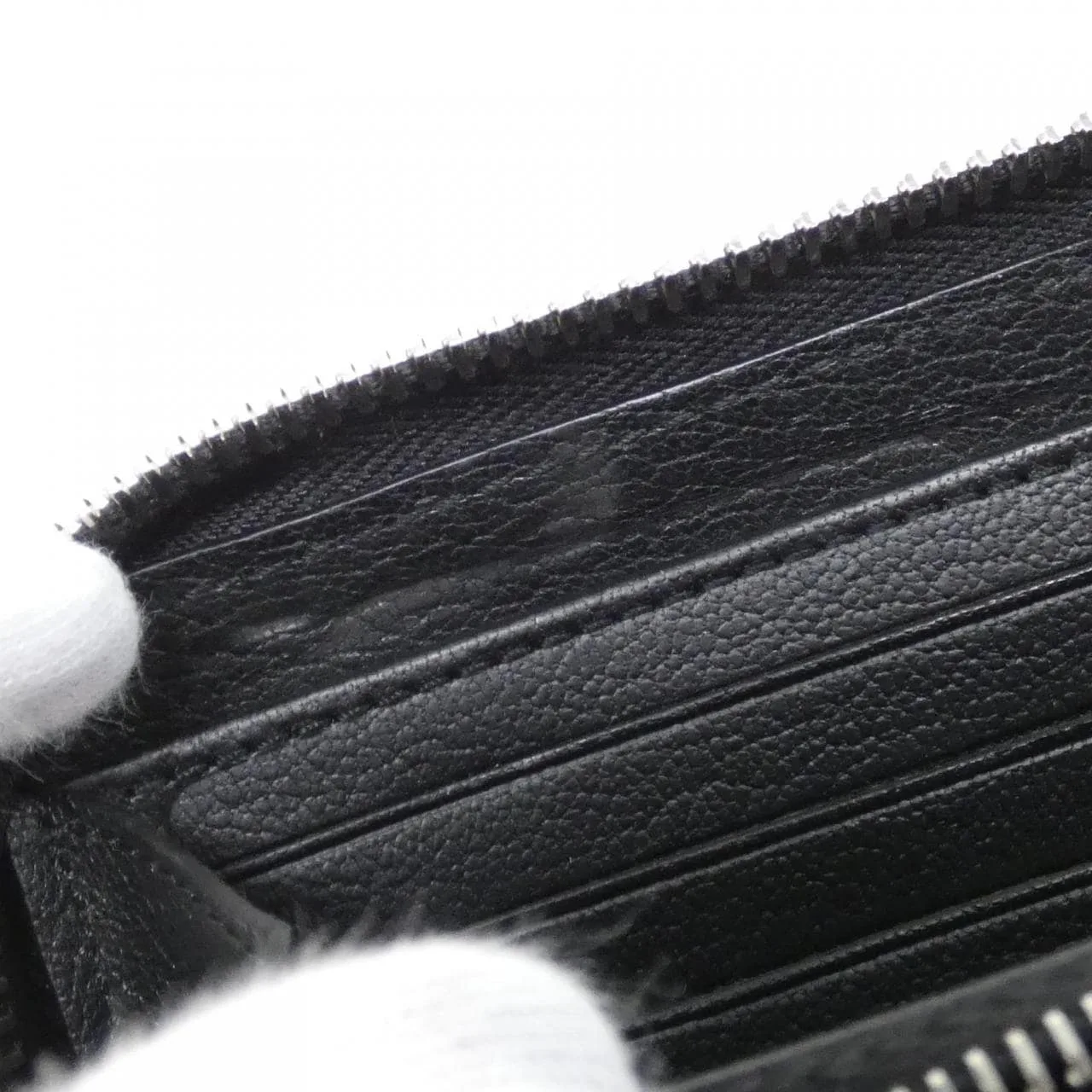 LOUIS VUITTON N96955 Wallet Leather 黑色 皮革 中古品A - 縮圖 7