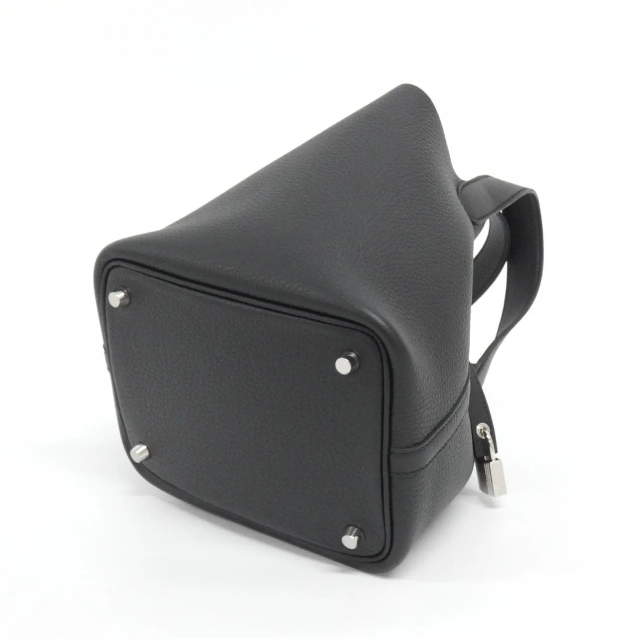 HERMES Picotin 056289CK Handbag Clemence 黑色 Clemence 皮 未使用品 - 縮圖 2