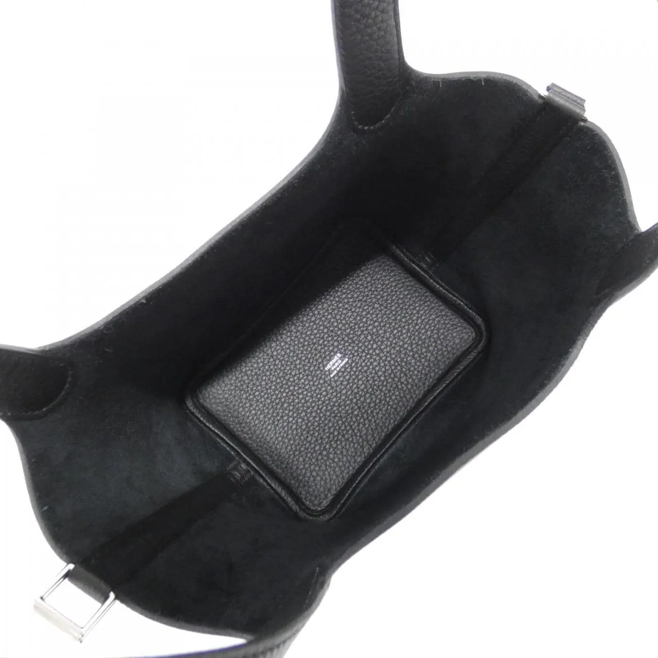 HERMES Picotin 056289CK Handbag Clemence 黑色 Clemence 皮 未使用品 - 縮圖 5