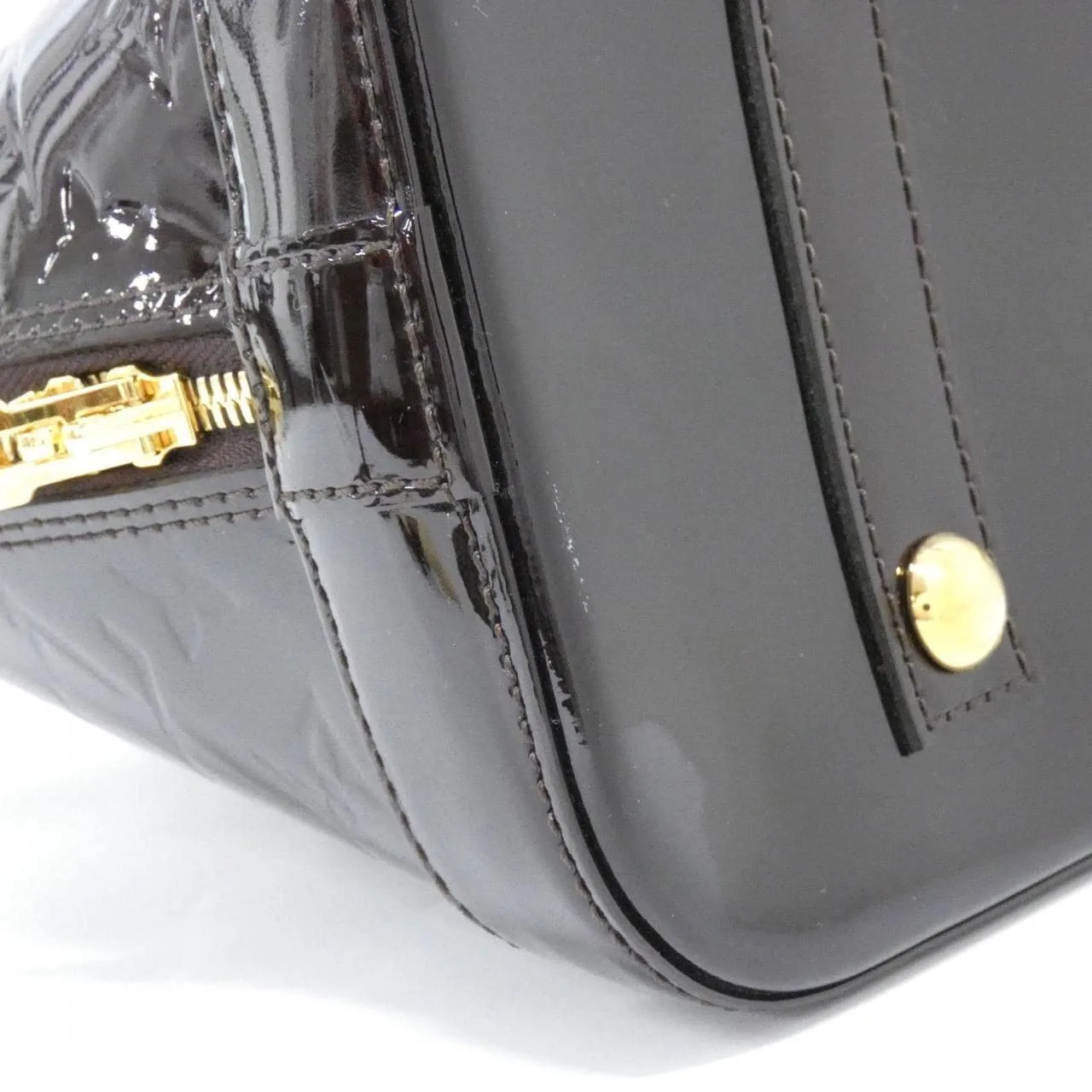 LOUIS VUITTON Alma M90024 Handbag Vernis Black Vernis Rank A - Thumbnail 2