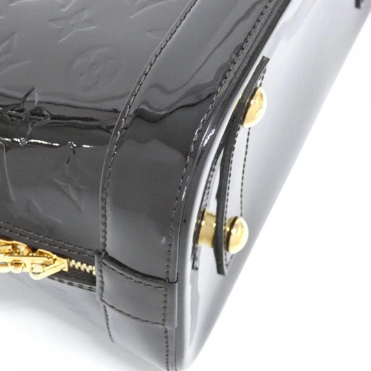 LOUIS VUITTON Alma M90024 Handbag Vernis Black Vernis Rank A - Thumbnail 3