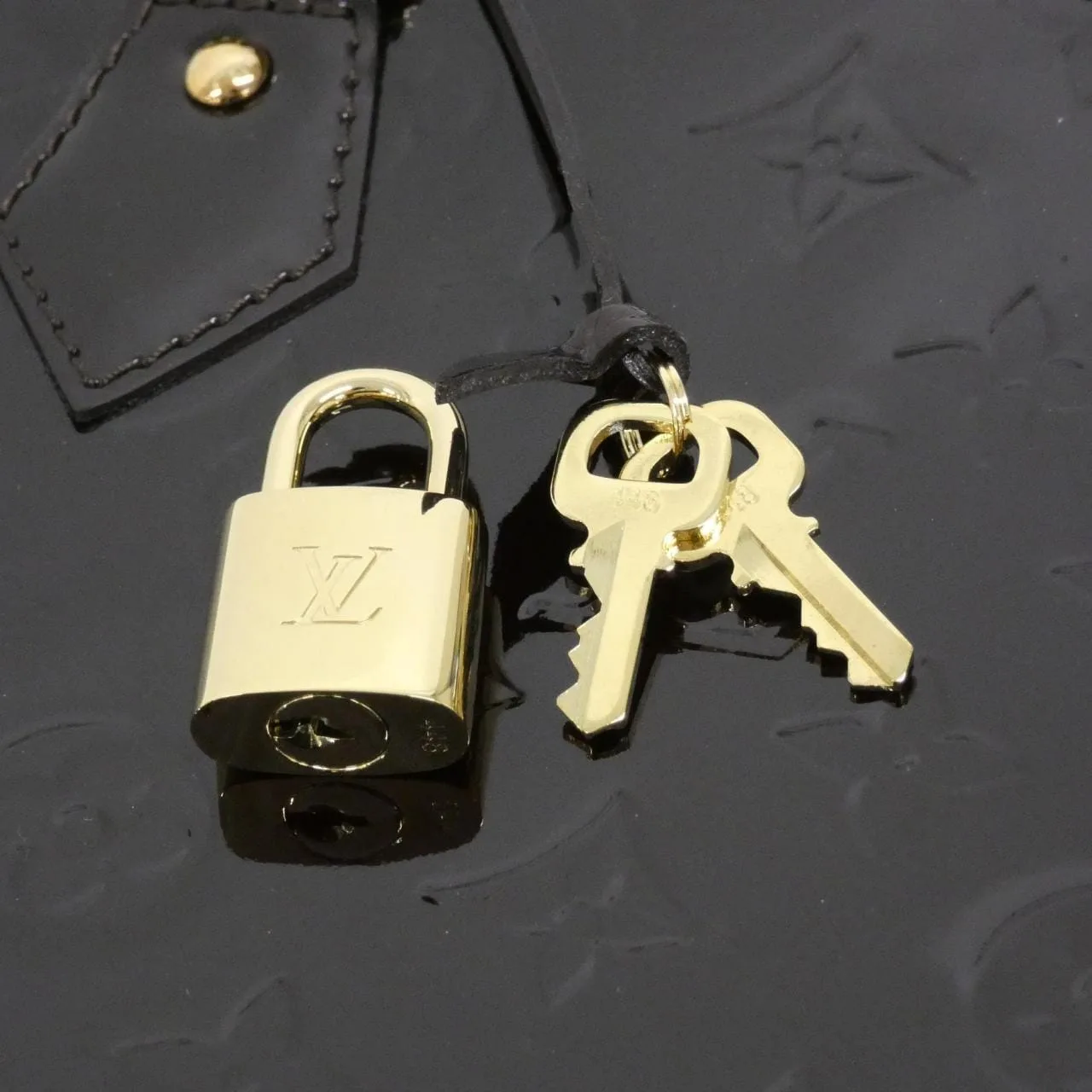 LOUIS VUITTON Alma M90024 Handbag Vernis Black Vernis Rank A - Thumbnail 7