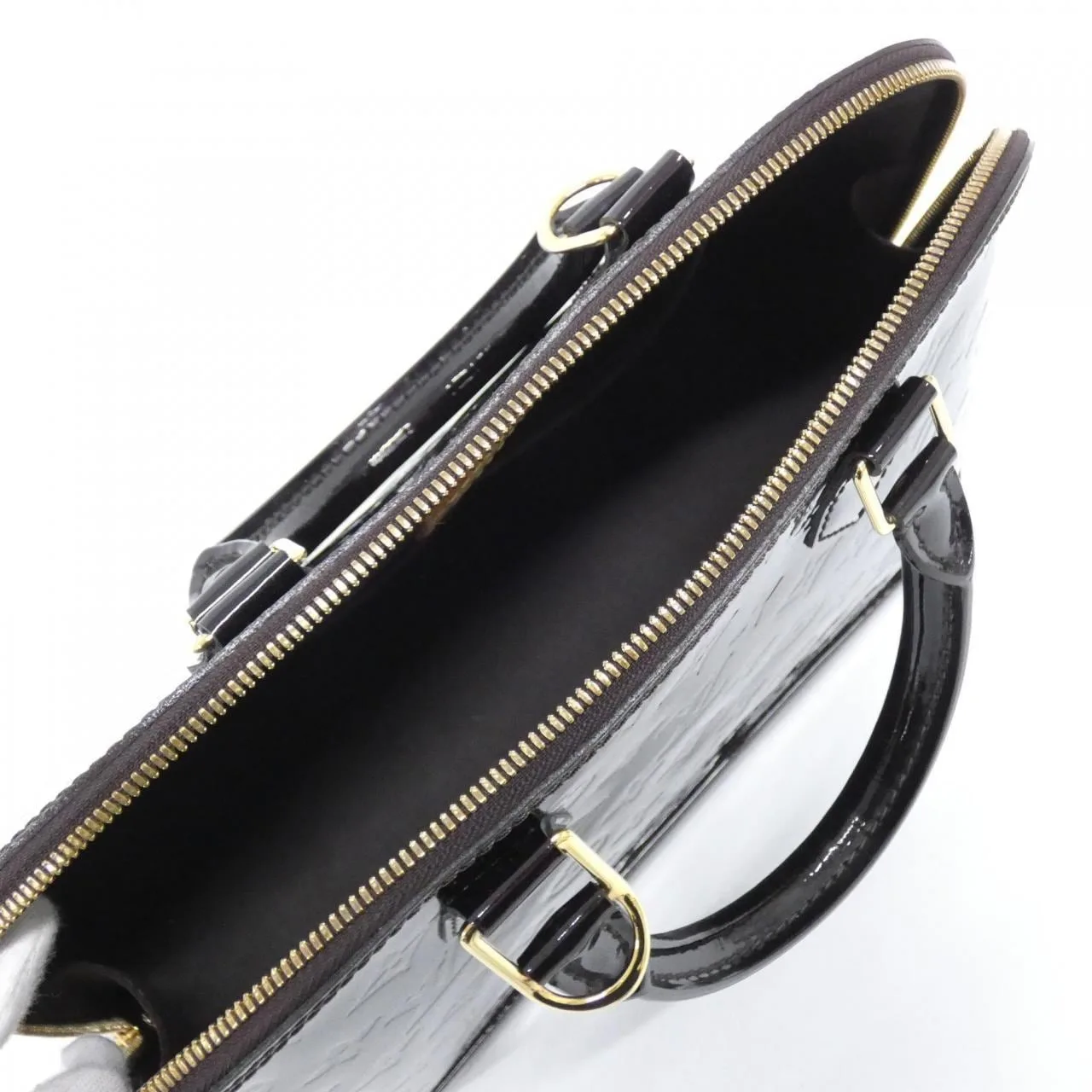 LOUIS VUITTON Alma M90024 Handbag Vernis Black Vernis Rank A - Thumbnail 9