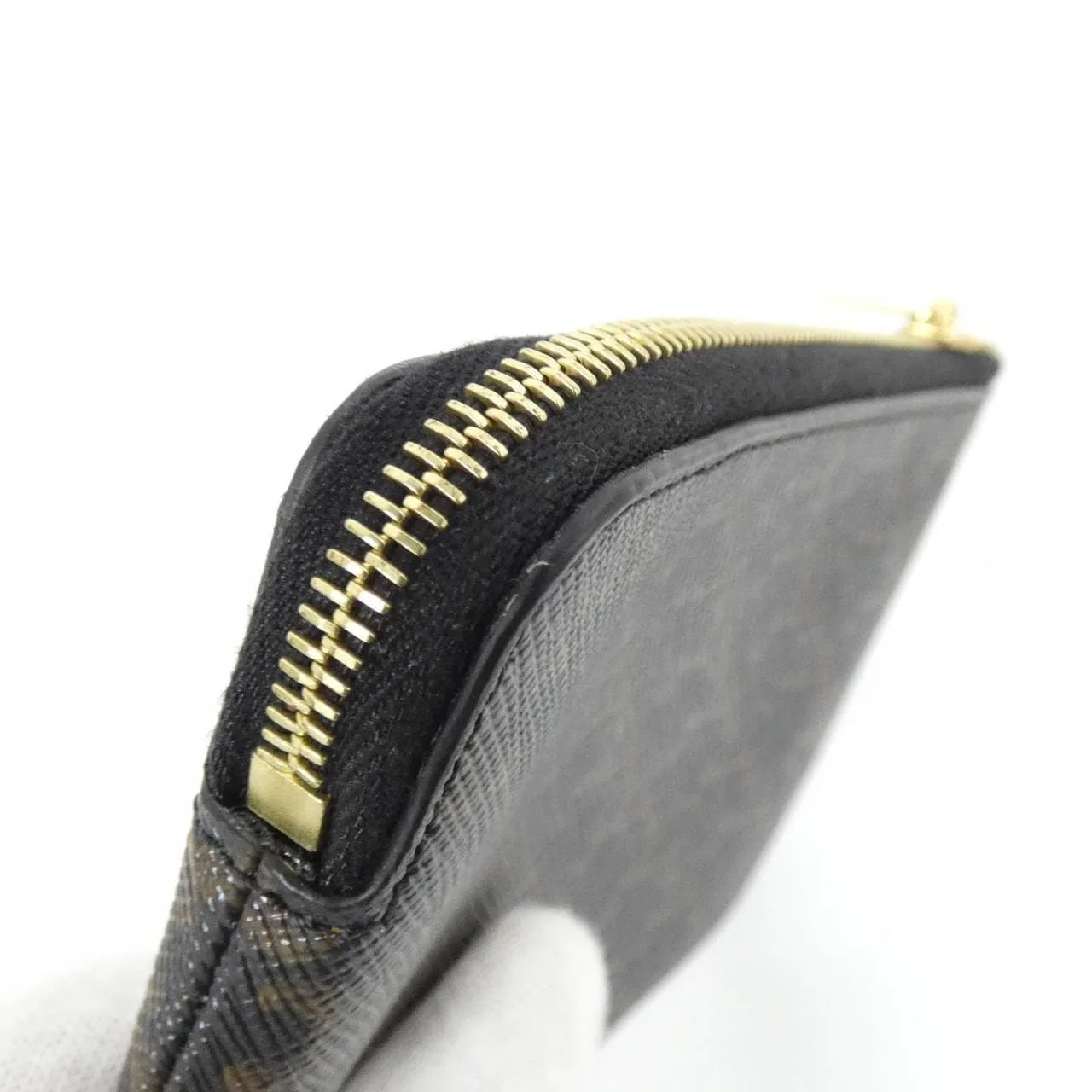 CELINE 10C662CA2 Coin Case Canvas 黑色 帆布 中古品A - 縮圖 3