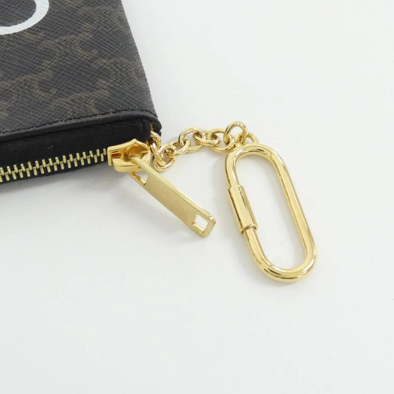 CELINE 10C662CA2 Coin Case Canvas 黑色 帆布 中古品A - 縮圖 4