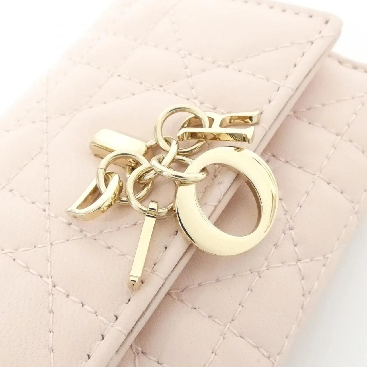 DIOR S6023ONMJ Wallet Lambskin 黑色 羊皮 中古品A - 縮圖 3