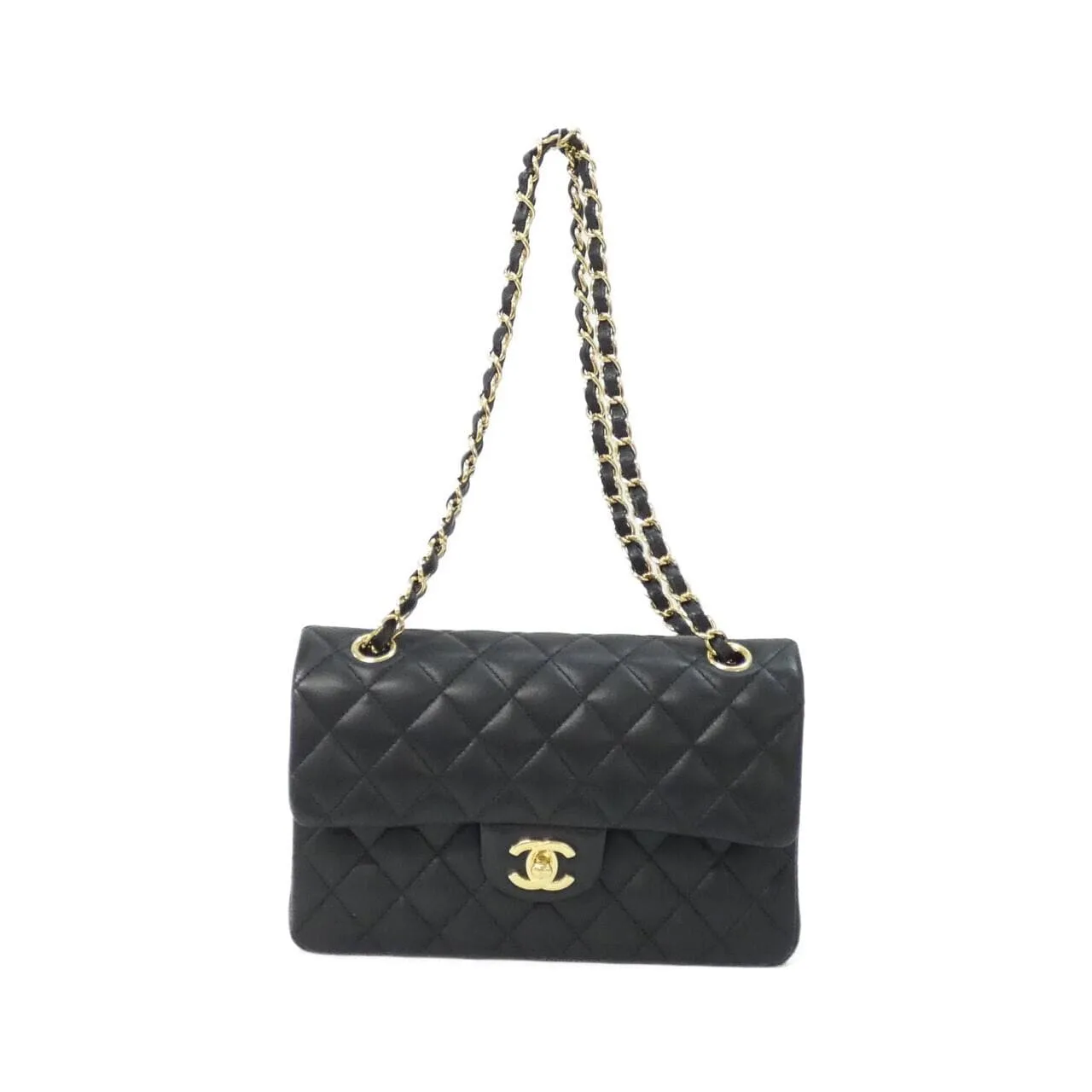 CHANEL Matelasse 1113 Shoulder Lambskin Black
