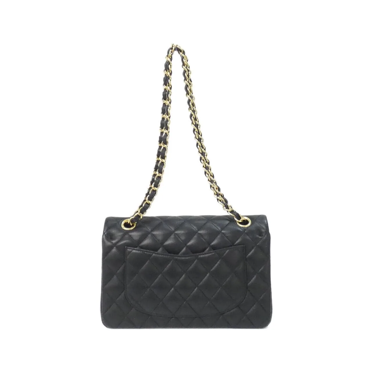 CHANEL Matelasse 1113 Shoulder Lambskin 黑色 羊皮 中古品A - 縮圖 2