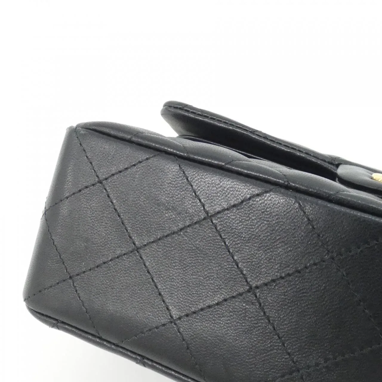 CHANEL Matelasse 1113 Shoulder Lambskin 黑色 羊皮 中古品A - 縮圖 3