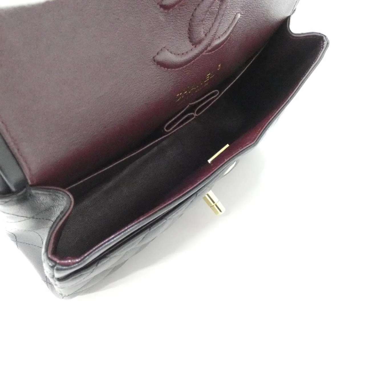 CHANEL Matelasse 1113 Shoulder Lambskin 黑色 羊皮 中古品A - 縮圖 9