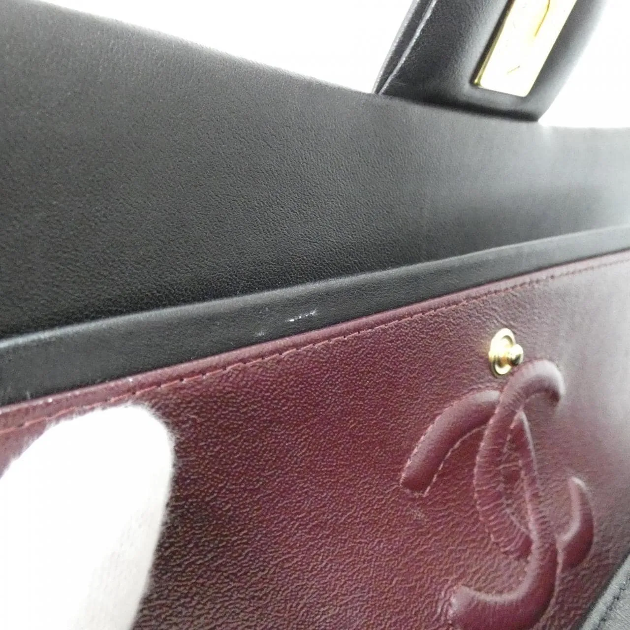 CHANEL Matelasse 1113 Shoulder Lambskin 黑色 羊皮 中古品A - 縮圖 10