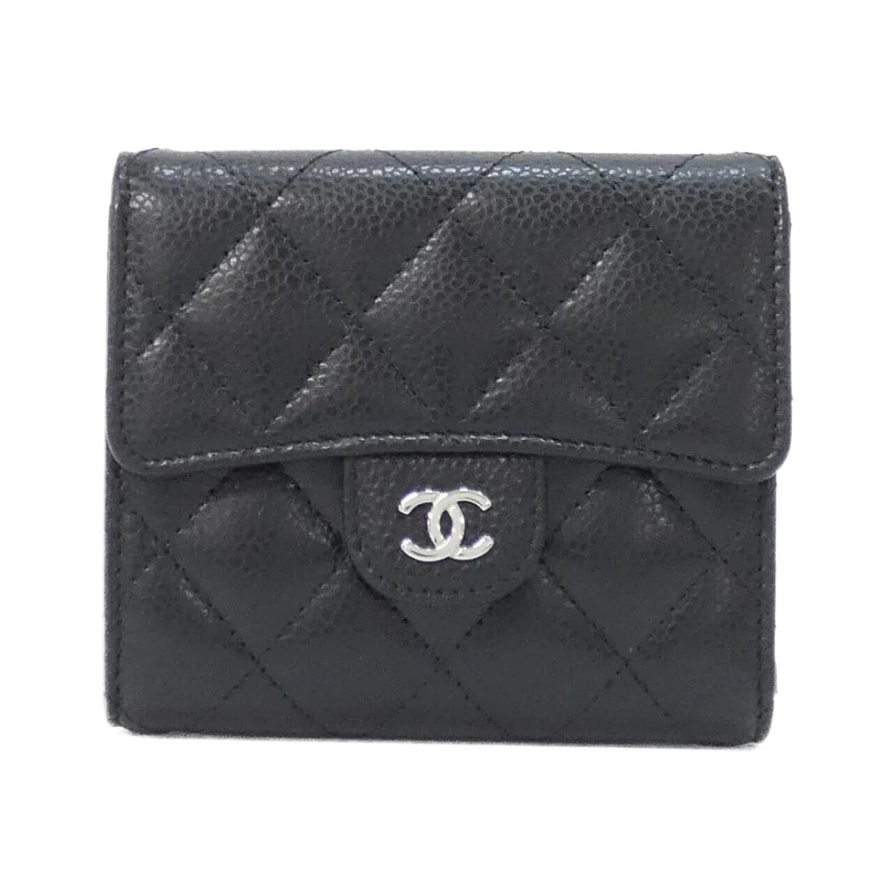 CHANEL Timeless Classic AP0231 Wallet Grained Calfskin Black