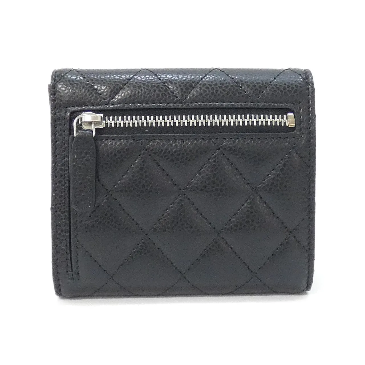 CHANEL Timeless Classic AP0231 Wallet Grained Calfskin Black Grained Calfskin Rank A - Thumbnail 2