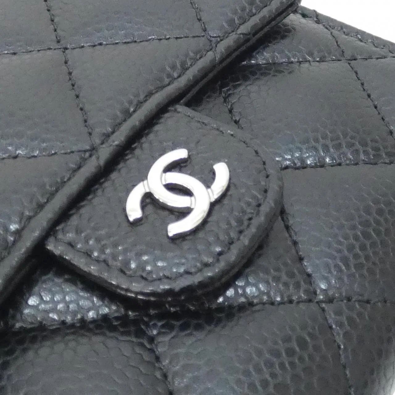 CHANEL Timeless Classic AP0231 Wallet Grained Calfskin Black Grained Calfskin Rank A - Thumbnail 5