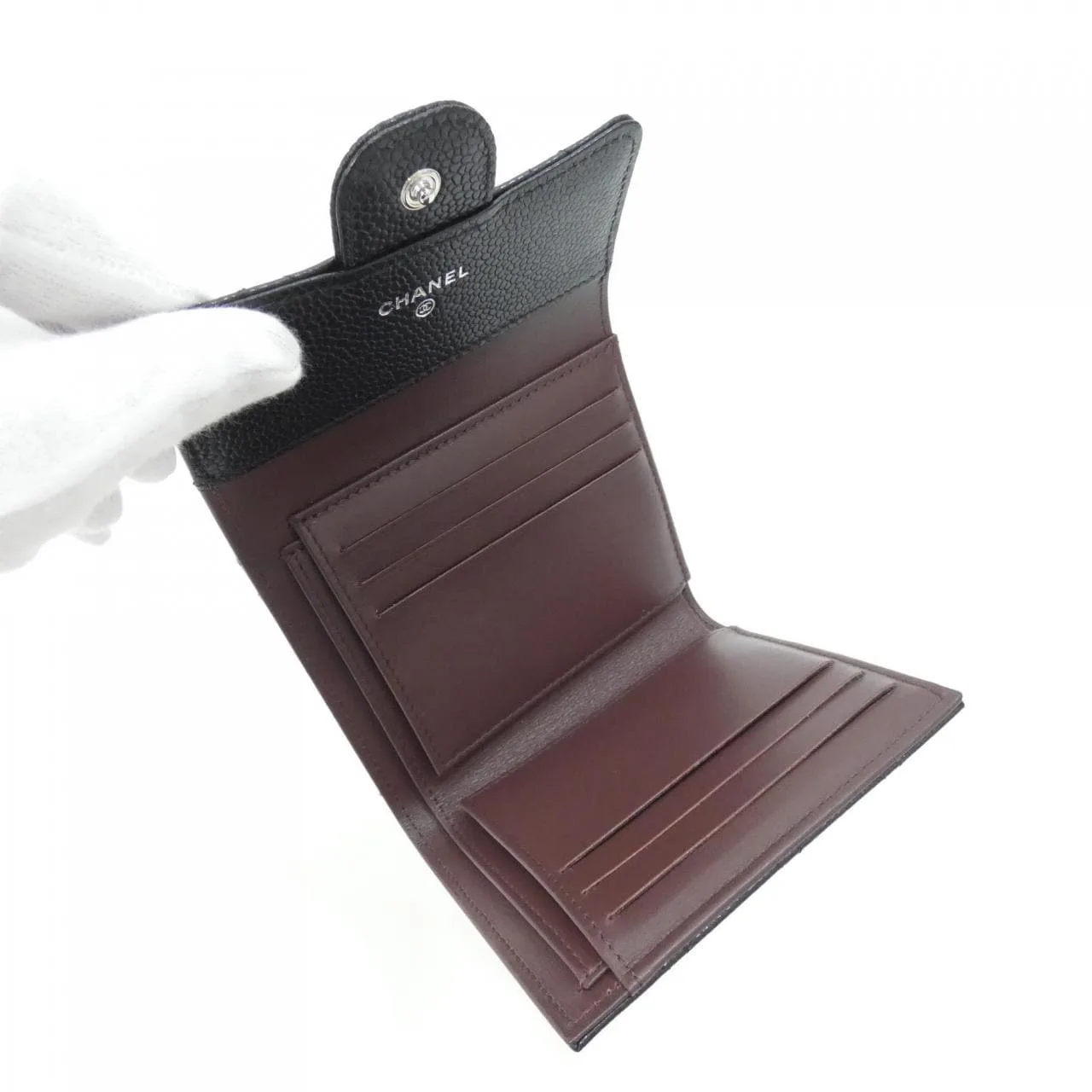 CHANEL Timeless Classic AP0231 Wallet Grained Calfskin Black Grained Calfskin Rank A - Thumbnail 6