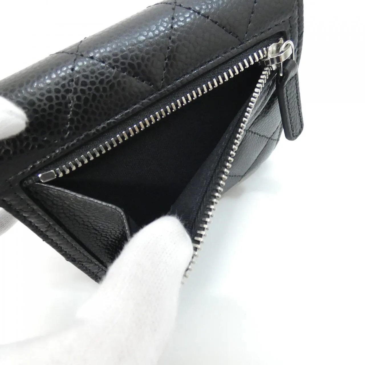 CHANEL Timeless Classic AP0231 Wallet Grained Calfskin Black Grained Calfskin Rank A - Thumbnail 7