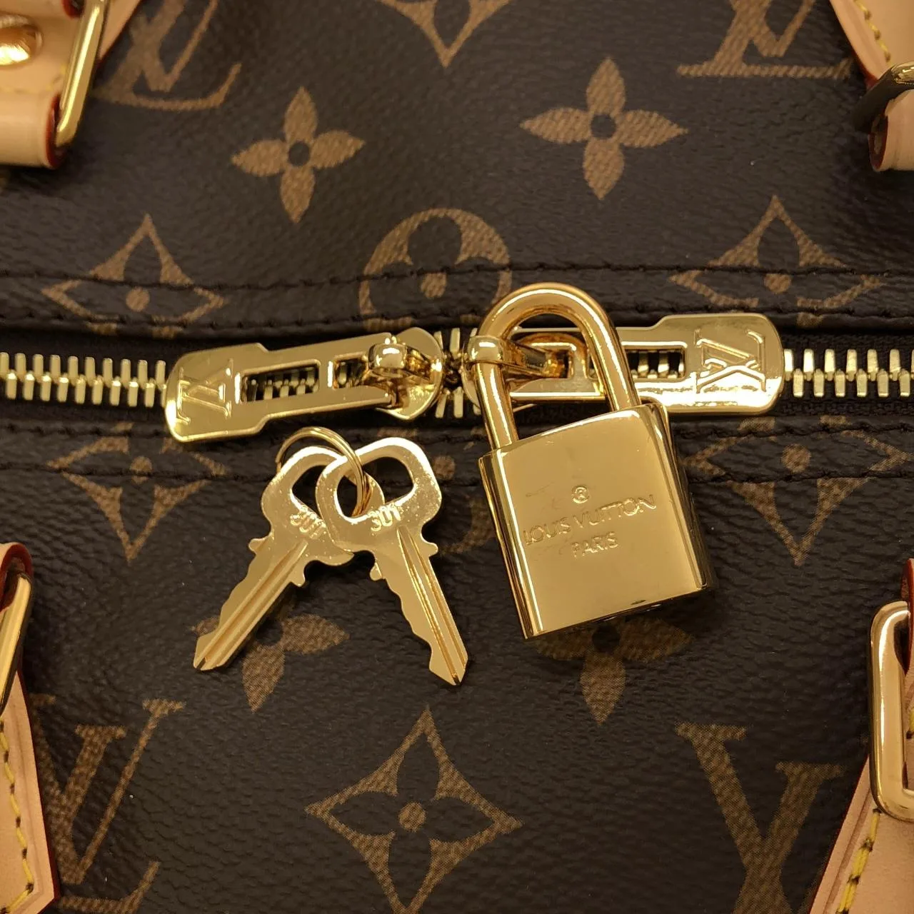 LOUIS VUITTON Speedy M46981 Boston Monogram 黑色 Monogram 中古品A - 縮圖 3