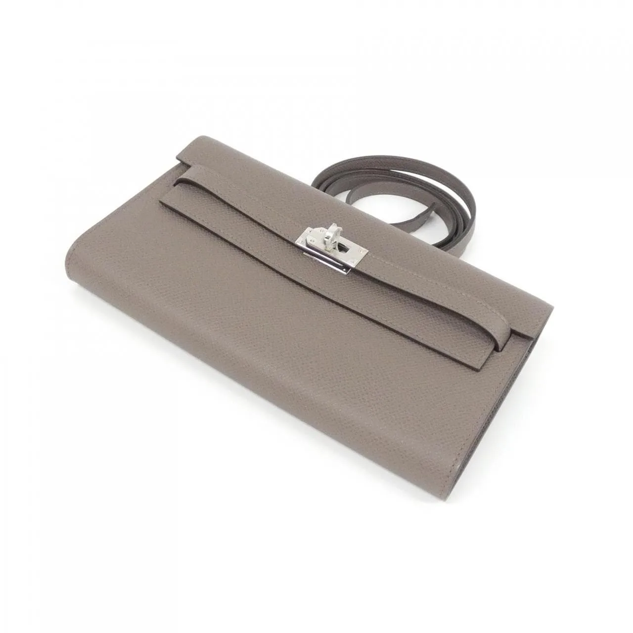 HERMES Kelly 080253CK Wallet Epsom Black Epsom Leather Rank A - Thumbnail 3