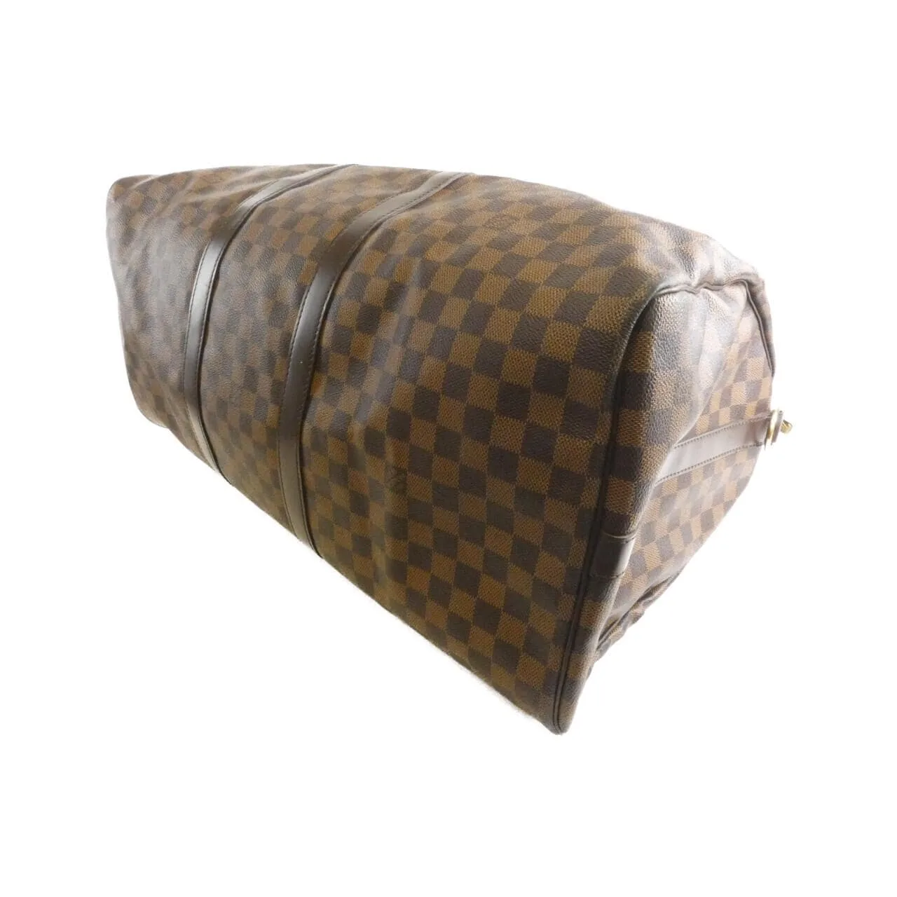LOUIS VUITTON Keepall N41414 Boston Damier 黑色 Damier 中古品A - 縮圖 2