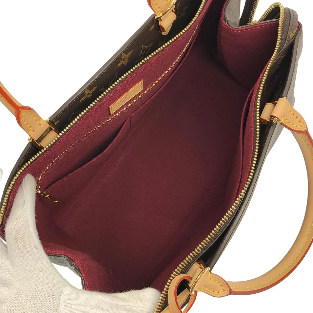 LOUIS VUITTON M45898 Handbag Monogram 黑色 Monogram 中古品A - 縮圖 7