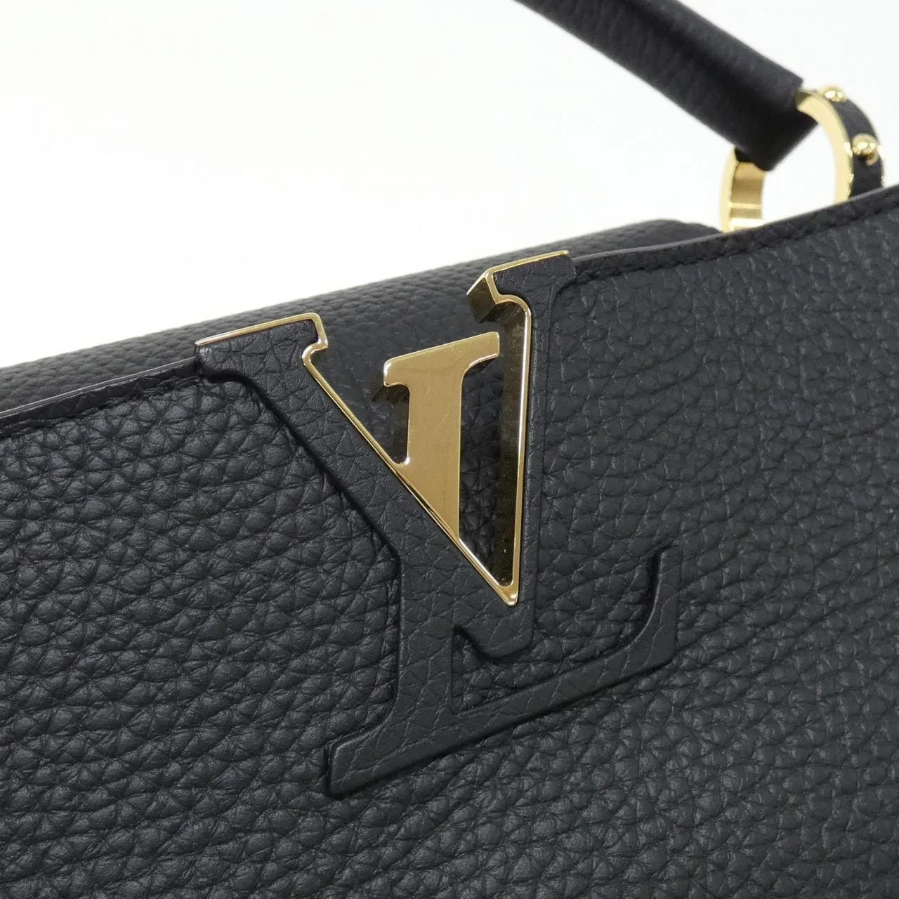 LOUIS VUITTON Capucines M42259 Handbag 黑色 中古品A - 縮圖 4