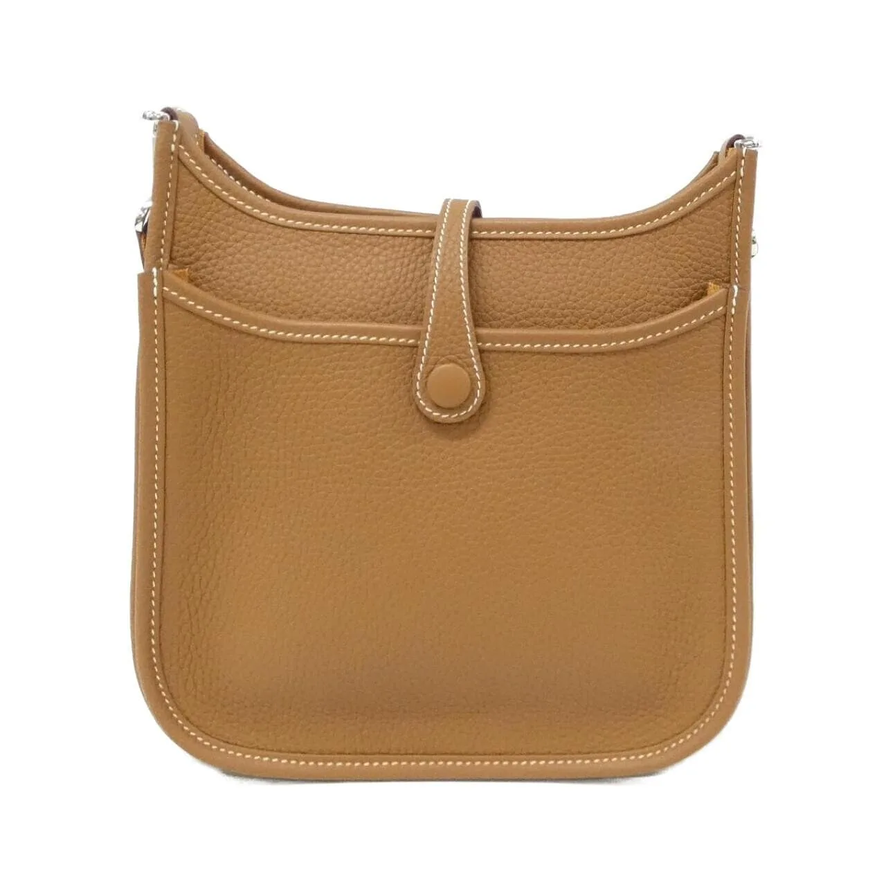 HERMES Evelyne 087941CK Shoulder Clemence Gold Clemence Leather Rank A - Thumbnail 2