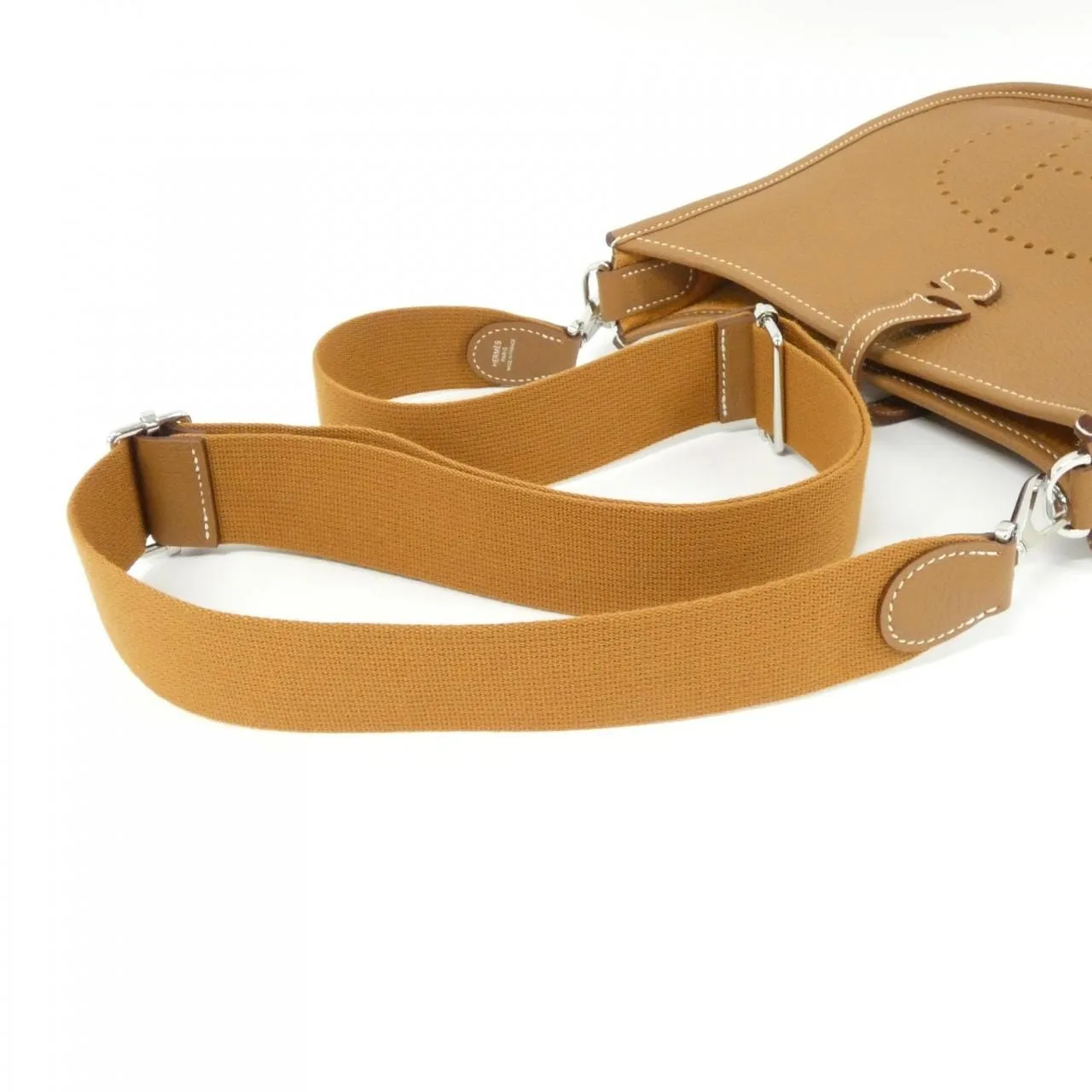 HERMES Evelyne 087941CK Shoulder Clemence Gold Clemence Leather Rank A - Thumbnail 4