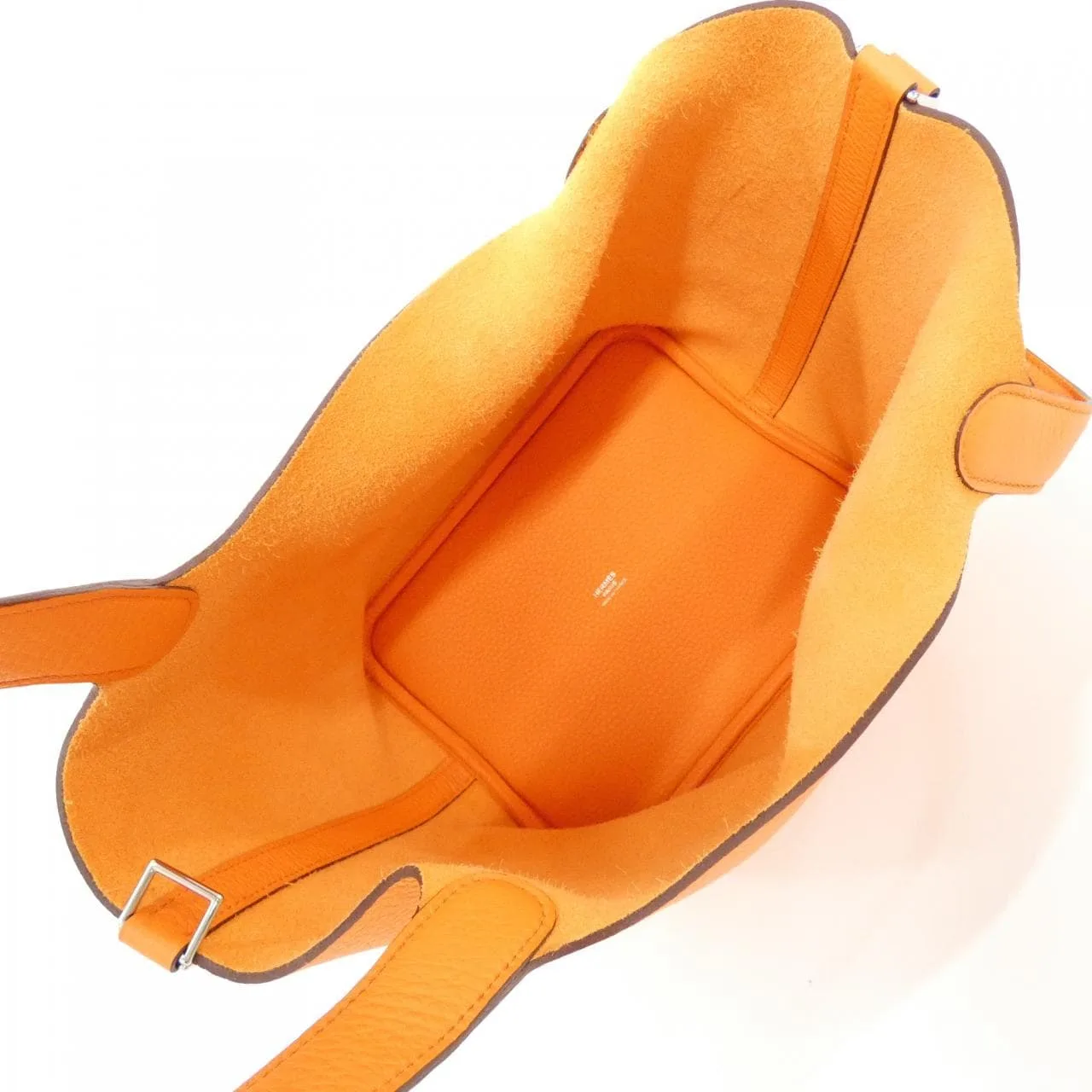 HERMES Picotin 060991CK Handbag Clemence 橙色 Clemence 皮 中古品A - 縮圖 7