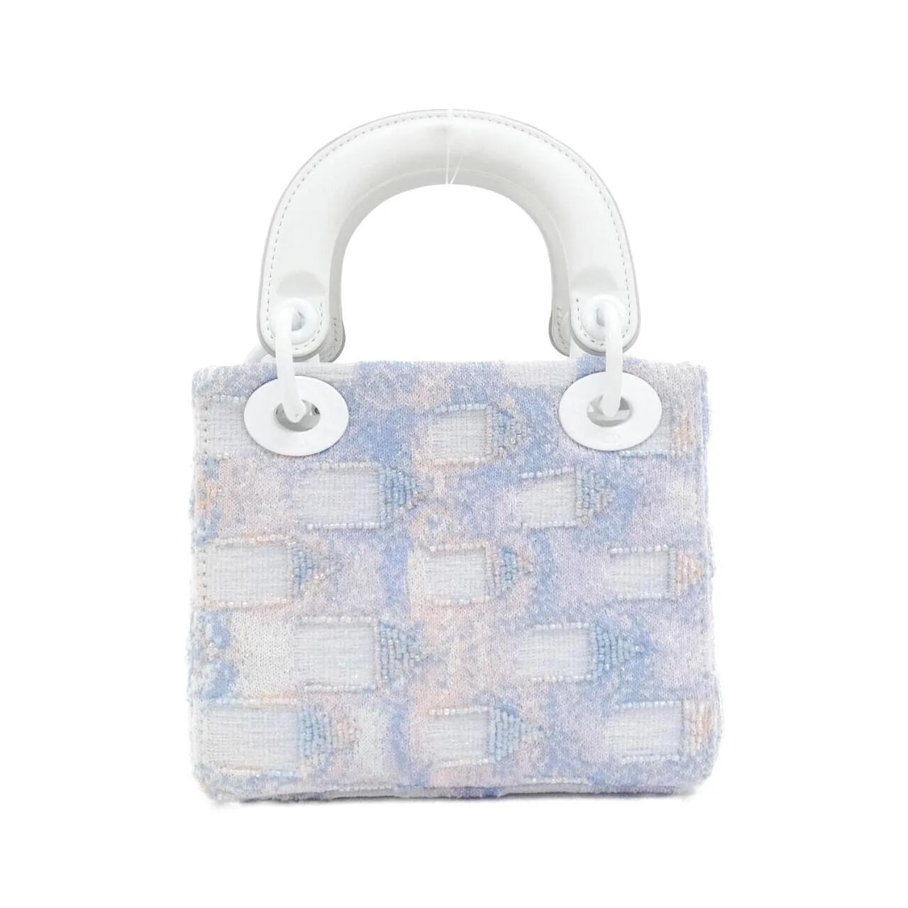 DIOR Lady Dior M0505WJIUX 手提包 白色 中古品A - 縮圖 2