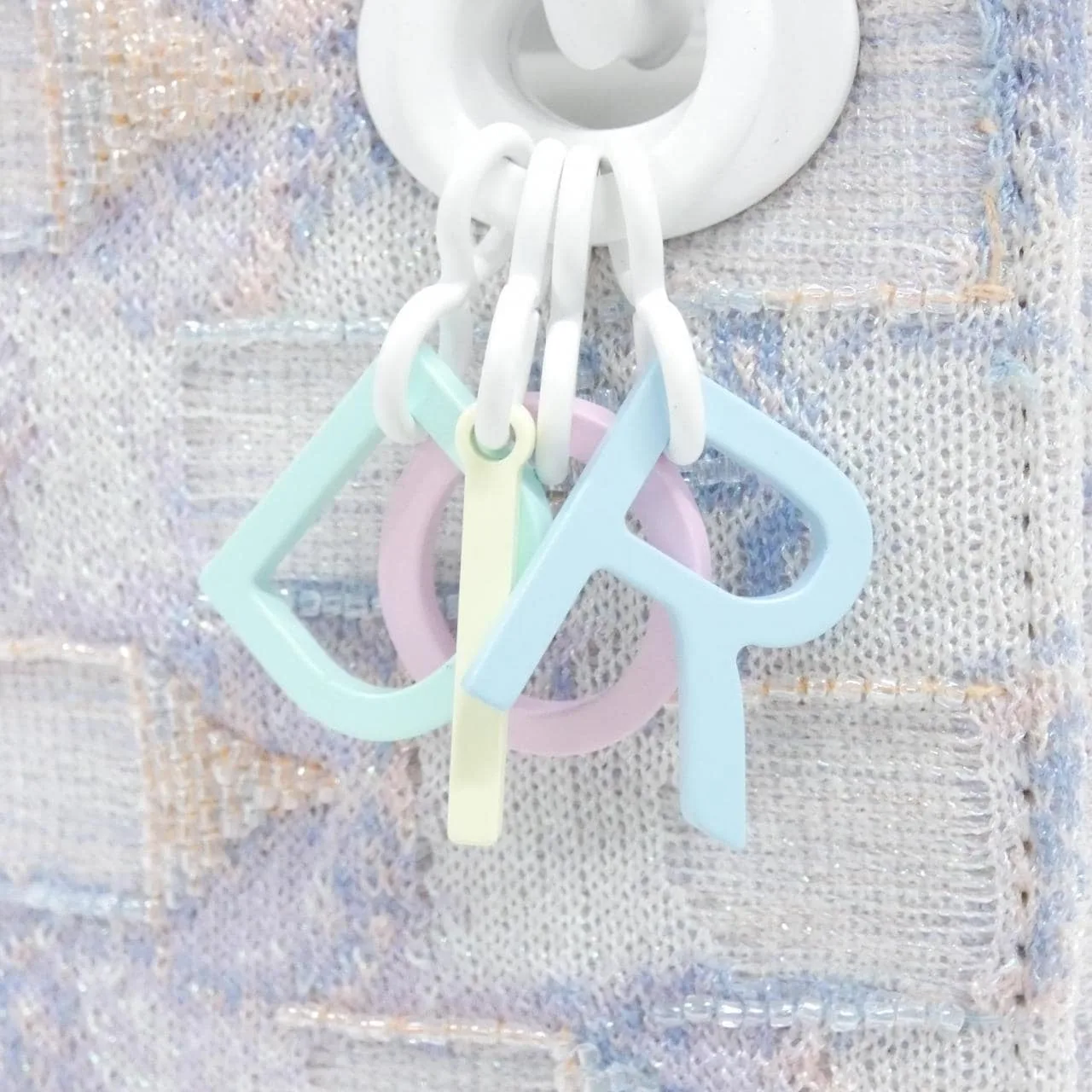 DIOR Lady Dior M0505WJIUX 手提包 白色 中古品A - 縮圖 4