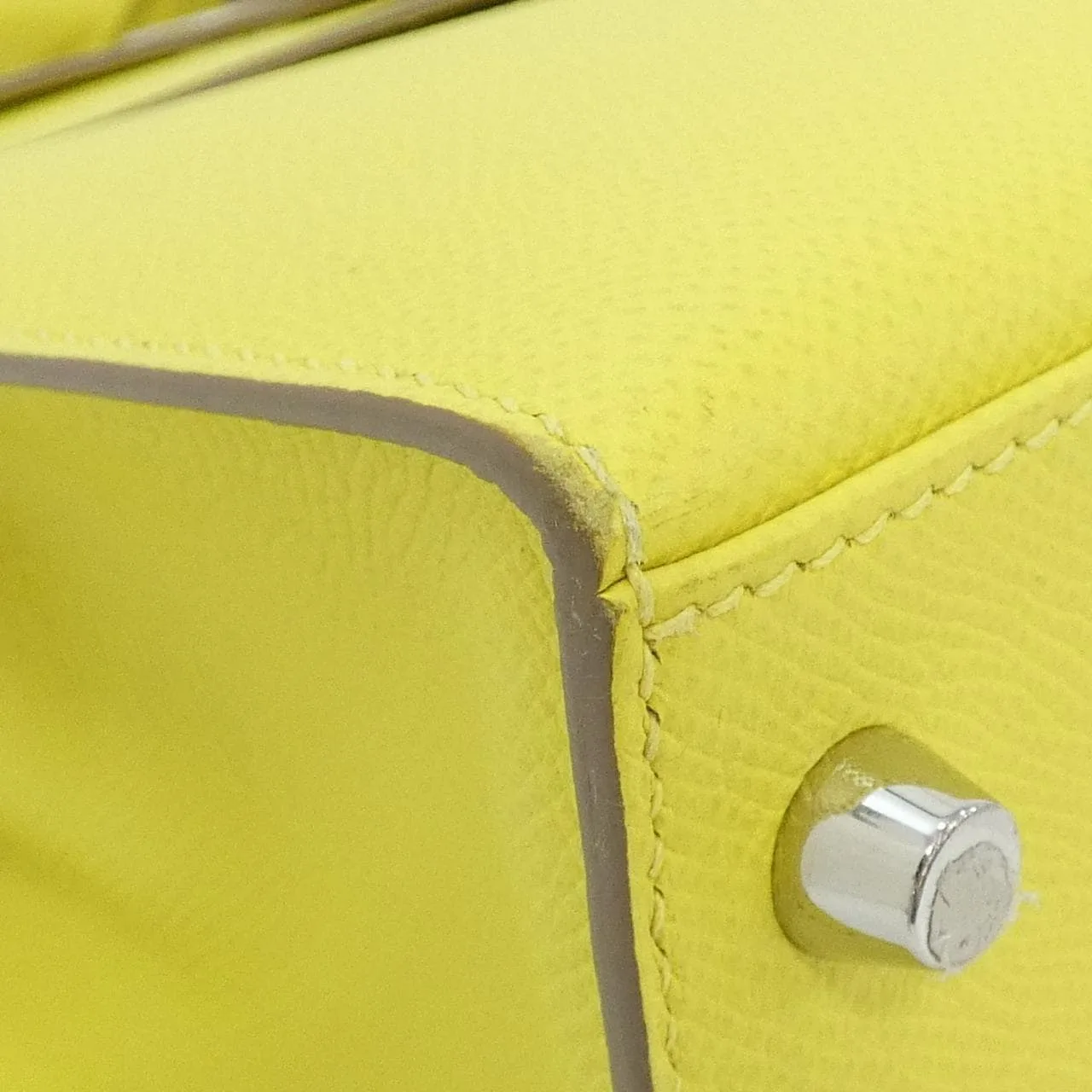 HERMES Kelly 042319CK Handbag Epsom Black Epsom Leather Rank A - Thumbnail 3