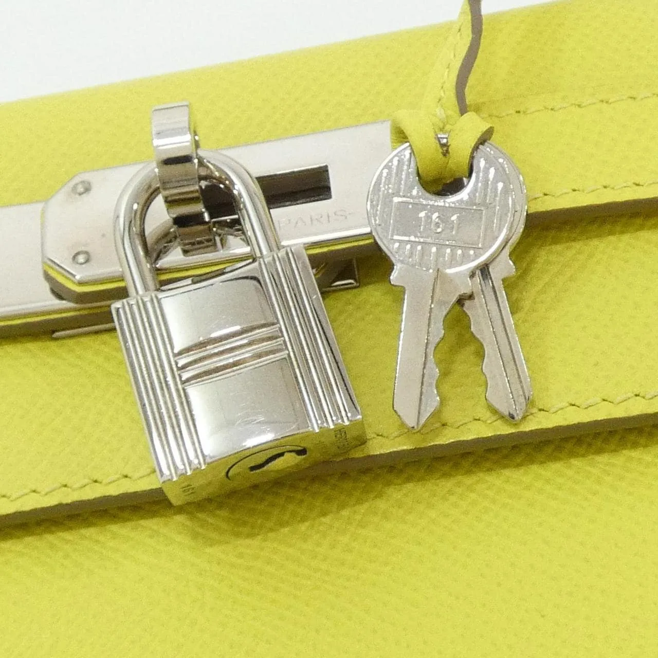 HERMES Kelly 042319CK Handbag Epsom Black Epsom Leather Rank A - Thumbnail 4