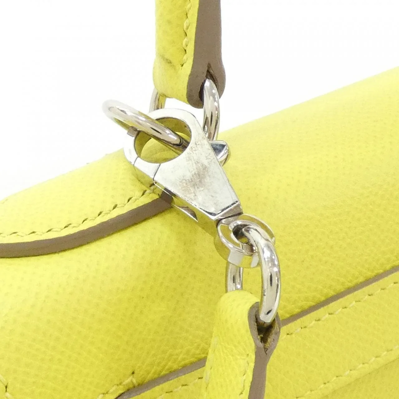 HERMES Kelly 042319CK Handbag Epsom Black Epsom Leather Rank A - Thumbnail 5